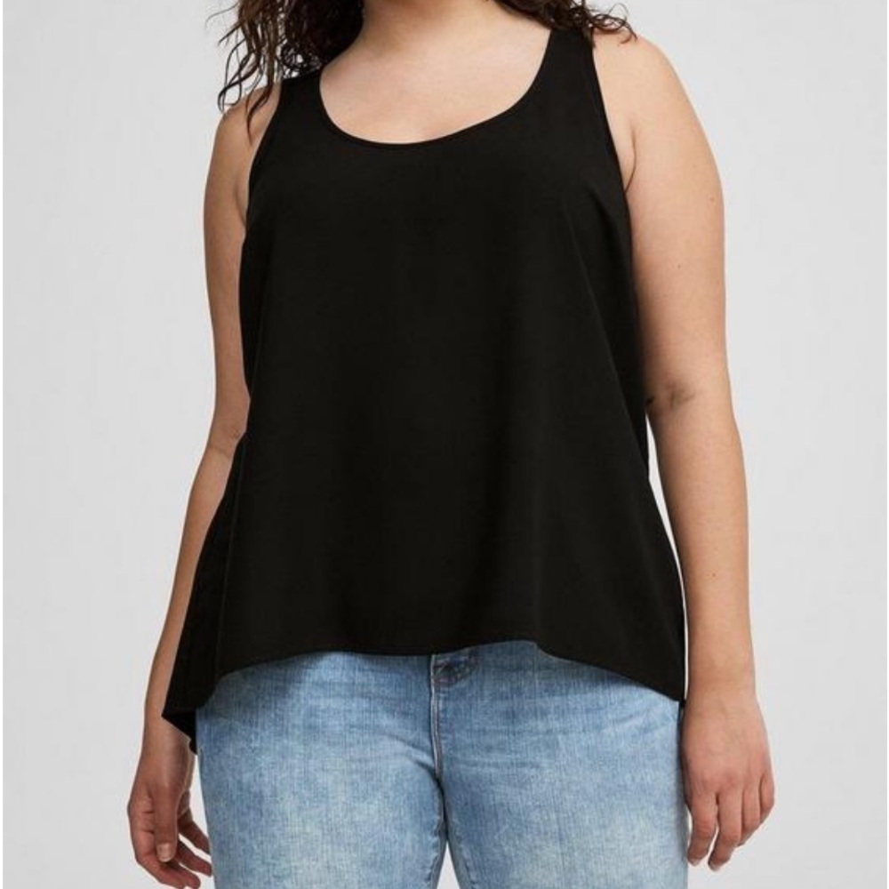 Hi-Low Challis Tank Top - Picture 2 of 4